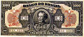 1 million réis banknote from 1923 with Emperor Pedro I's effigy.