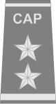 Hylsa för generalmajor i Civil Air Patrol (flygvapnets frivilligorganisation)