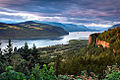 Image 24The Columbia Gorge marks where the Columbia River splits the Cascade Range between the states of Washington and Oregon. (from Cascade Range)