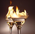 Flaming cocktails