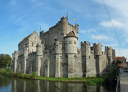 The Gravensteen is the castle of the counts of Flanders, in Ghent, Belgium