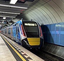 A High Capacity Metro Train departing Parliament station HCMT departing Parliament.jpg