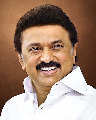 <span class="mw-page-title-main">M. K. Stalin</span> 12th and current Chief Minister of Tamil Nadu