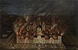 Incendio del monasterio de El Escorial en 1671. Obra anónima del siglo XVII.