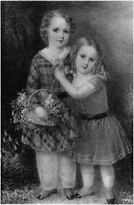 John and Prescott Ward, 1848. Miniature, 7+1⁄4 x 5 in. Private collection, Hillsborough, California