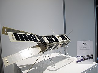 <span class="mw-page-title-main">LituanicaSAT-2</span> 3U Lithuanian CubeSat satellite