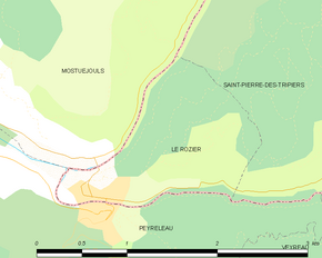 Poziția localității Le Rozier