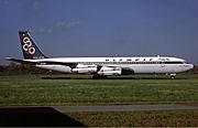 A Boeing 707 at Hamburg Airport in 1987