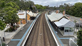 <span class="mw-page-title-main">Ourimbah railway station</span> Railway station in New South Wales, Australia