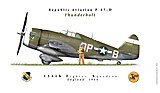 P47D 334th Fighter Squadron England 1944