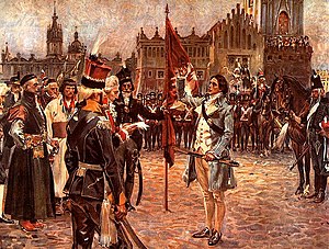 Tadeusz Kościuszko taking the oath to liberate Poland from oppression