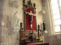 Retable et autel dans une chapelle du bas-côté sud, provenant de la chapelle du collège des ormeaux du Havre