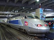 TGV Atlantique-treinstel op station Paris-Montparnasse