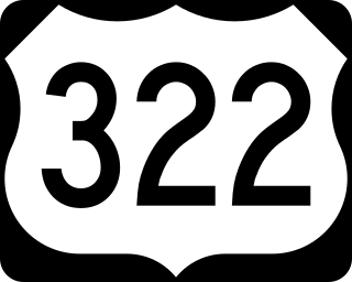 <span class="mw-page-title-main">U.S. Route 322 in New Jersey</span> Highway in New Jersey