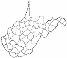 Location of Kimball, West Virginia