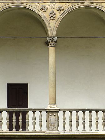 Arcade in the Bučovice Chateau