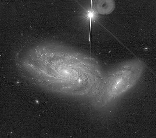 <span class="mw-page-title-main">NGC 935 and IC 1801</span> Pair of interacting galaxies in the constellation Aries