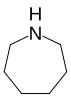 Structuurformule van azepaan