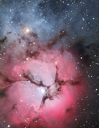 <span class="mw-page-title-main">Trifid Nebula</span> Emission nebula in the constellation Sagittarius