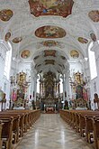 Inside John The Baptist & St Paul Church, Edelstetten.