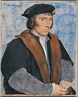 Hans Holbein the Younger, Sir John Godsalve (c.1505-56), 1532–34, drawing with chalks and bodycolour