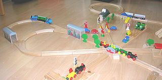 <span class="mw-page-title-main">Wooden toy train</span> Childrens toy