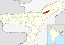 Location in Assam