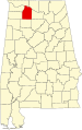 State map highlighting Lawrence County