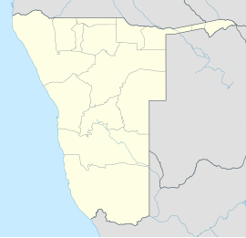 Namibia üzerinde Windhoek