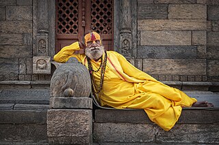 <i>Sadhu</i> Religious ascetic or holy person in Hinduism