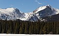 Otis Peak (left) and Hallett Peak from northeast