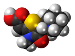 Space-filling model of oxolinone