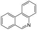 de: Struktur von Phenanthridin; en: Structure of phenanthridine