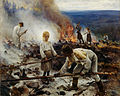 Image 38Eero Järnefelt, Burning the Brushwood, 1893 (from History of Finland)