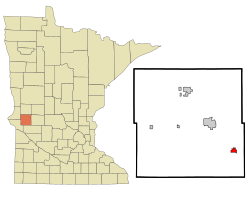 Location of Hancock, Minnesota