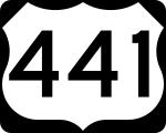 Straßenschild des U.S. Highways 441