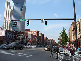 <span class="mw-page-title-main">Broadway (Nashville, Tennessee)</span> Entertainment district and major thoroughfare