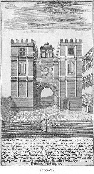 <span class="mw-page-title-main">Aldgate</span> Human settlement in England