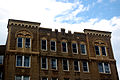 A detailed view of the façade of 1100 Grand Concourse