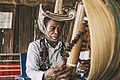 Image 58Sasando, a traditional stringed instrument from East Nusa Tenggara. It features a resonating body made from palm leaves and multiple strings that create a rich, harmonious sound. (from Culture of Indonesia)