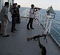 Image 52A private guard escort on a merchant ship providing security services against piracy in the Indian Ocean (from Piracy)