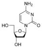 Chemical structure of Dezoxicitidină