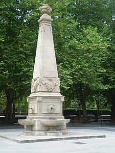 Fuente de la plaza de las Recoletas.