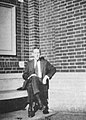 H. P. Lovecraft sitting at the gates