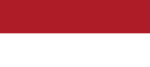 Die Yamato-vlag nadat die blou baan van die Nederlandse vlag afgeskeur is