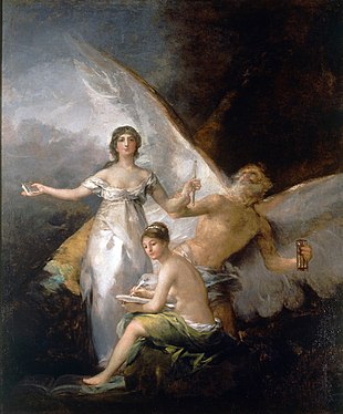 La Veritat, el Temps i la Història, una al·legoria de Francisco de Goya, 1800