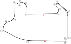 Layout of the Las Vegas Strip Circuit