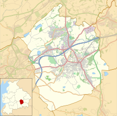 Oswaldtwistle Town Hall is located in the Borough of Hyndburn