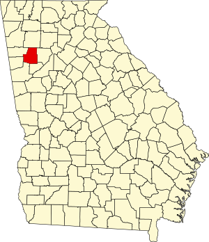 Map of Georgia highlighting Paulding County.svg