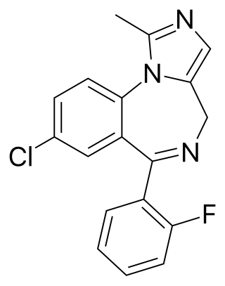 <span class="mw-page-title-main">Midazolam</span> Benzodiazepine used for anesthesia and procedural sedation